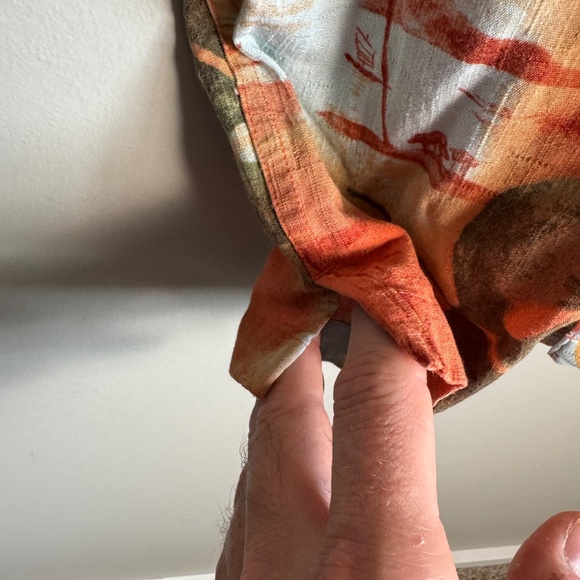 Hathaway Classics Men's Button Up Short Sleeve Rayon Tropical Hawaiian Shirt XL - Picture 7 of 14